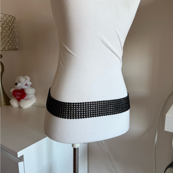 Black Rhinestone Belt - Picture 3 of 5